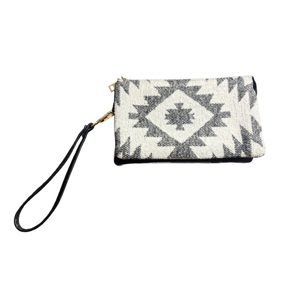 JEN & CO. Small Wristlet Bag Riley Aztec 3 Compartment Bag (M013AZT) - Picture 1 of 11
